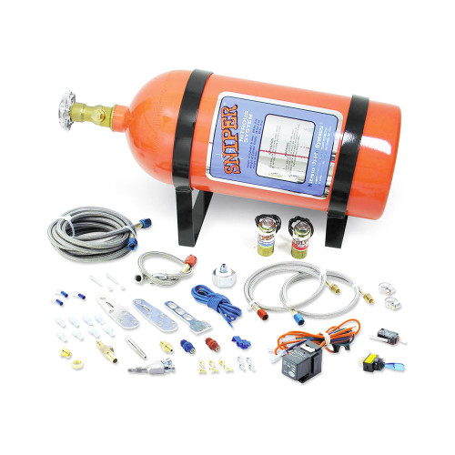 NOS / WET NITROUS KIT / SINGLE FOGGER WITH 10 LBS BOTTLE (07005NOS) *** 4 CYLINDER ENGINES / 35 HP / 50 HP / 75 HP