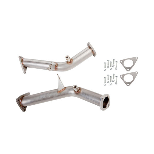 BERK / EXHAUST DOWN-PIPES / CAT DELETE TEST-PIPES / NOT STREET LEGAL (BT1407) *** INFINITI G37 (2008-2013) VQ37VHR ENGINE