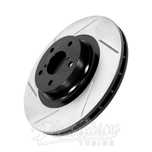 STOPTECH / SLOTTED / FRONT BRAKE ROTOR / SOLD AS SINGLE (126.47022) *** SUBARU WRX STI (2008-2014)