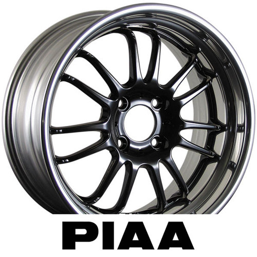PIAA WHEELS - FR7 - GLOSS BLACK COLOR (16 X 7.0) +42 ET (4 X 100 MM) 14.9 LBS EACH
