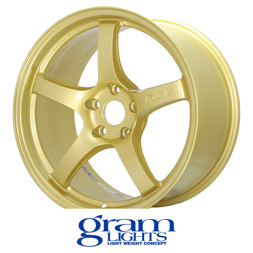 GRAM LIGHTS WHEELS - 57CR - GOLD (18 X 9.5) +38 ET (5 X 100 MM) 65 CB / WGCRX38DEGP