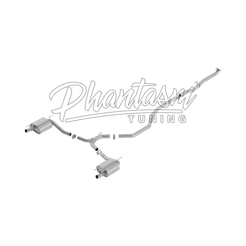 BORLA / S-TYPE / CAT-BACK EXHAUST SYSTEM / STOCK TIPS (140786) *** HONDA ACCORD (2018-2022) 2.0L TURBO