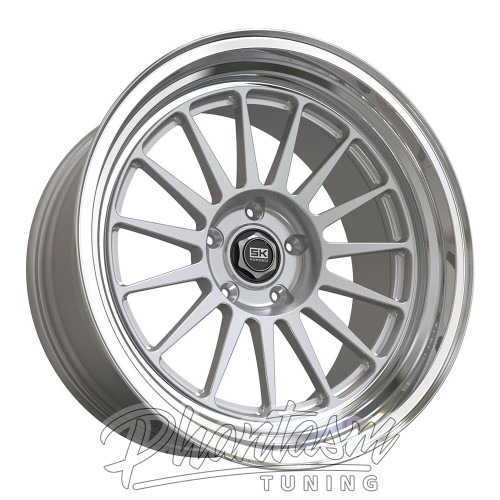SK FORGED WHEELS / TITAN / DEEP DISH MONO BLOCK / SILVER COLOR (18 X 9.5) +15 ET (5 X 114.3 MM)