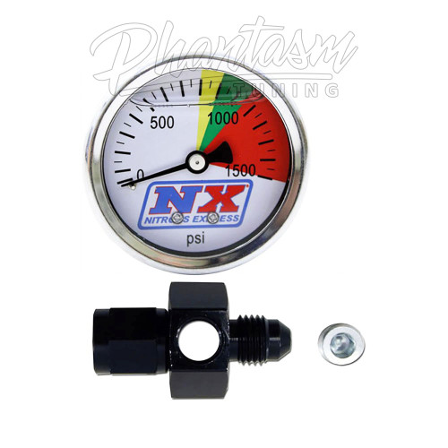 NITROUS EXPRESS / BOTTLE PRESSURE GAUGE WITH -6AN FITTING (15510)