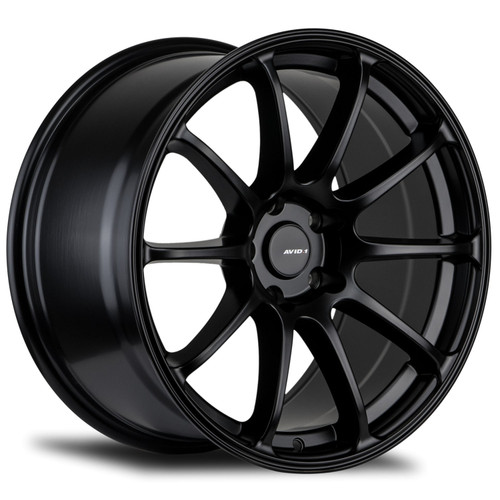 AVID1 WHEELS - AV27 - MATTE BLACK COLOR (18 X 8.5) +35 ET (5 X 114.3 MM) 73.1 CB