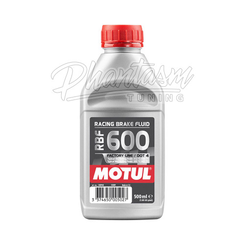 MOTUL / RBF 600 / RACING DOT 4 / BRAKE FLUID (100949-12) *** 0.50 LITER EACH / 12X BOTTLES / PER CASE