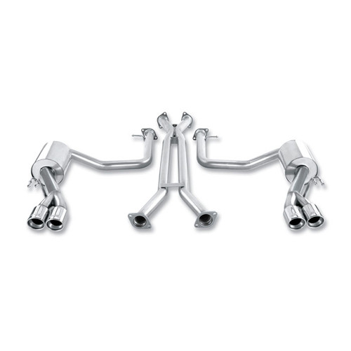 BORLA / S-TYPE / CAT-BACK EXHAUST SYSTEM / QUAD TPS (140377) *** HYUNDAI GENESIS SEDAN (2009-2012) 4.6L / V8 ENGINE