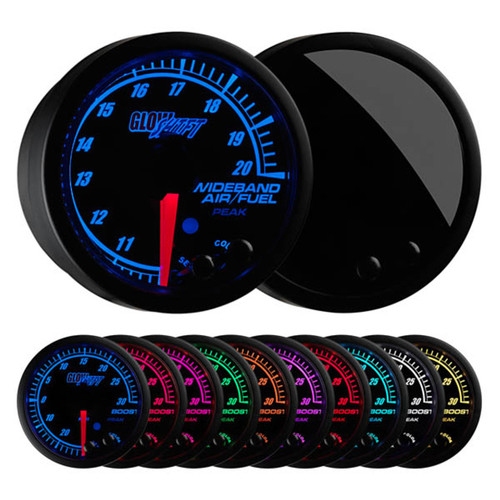 GLOWSHIFT / ELITE 10 COLOR / WIDEBAND AIR / FUEL RATIO GAUGE (GS-ET02W)