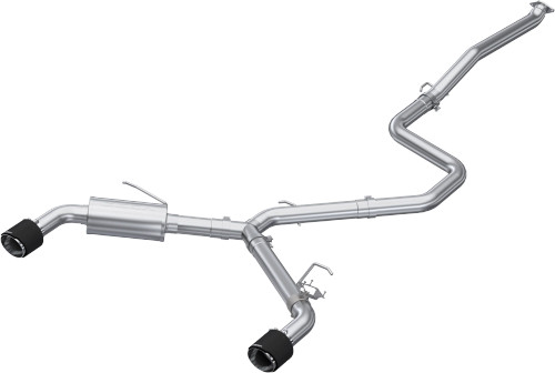 MBRP / CAT-BACK EXHAUST SYSTEM / CARBON FIBER TIPS (S47103CF) *** HYUNDAI ELANTRA-N (2022-2025) 2.0L TURBO