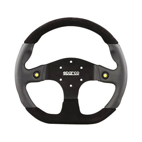 SPARCO L999 STREET / 330 MM STEERING WHEEL / BLACK LEATHER / BLACK SUEDE (015TMG22TUV)