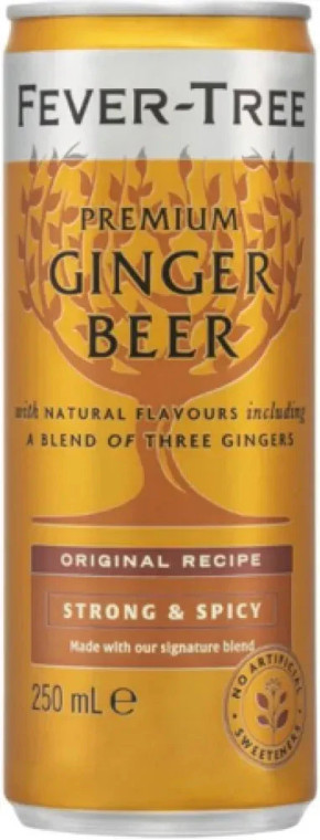 Fever Tree Ginger Beer Soda 250ml (6 x 4)