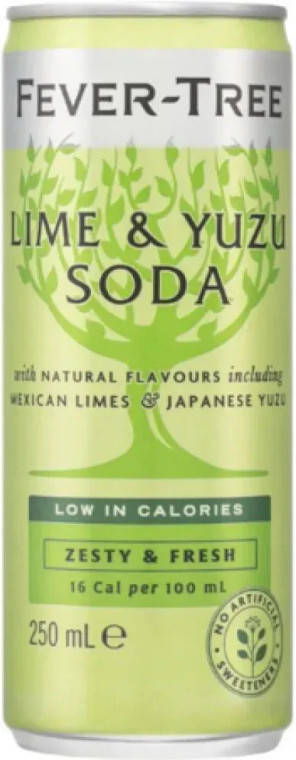Fever Tree Lime & Yuzu Soda 250ml (6 x 4)