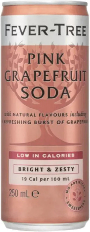 Fever Tree Pink Grapefruit Soda 250ml (6 x 4)