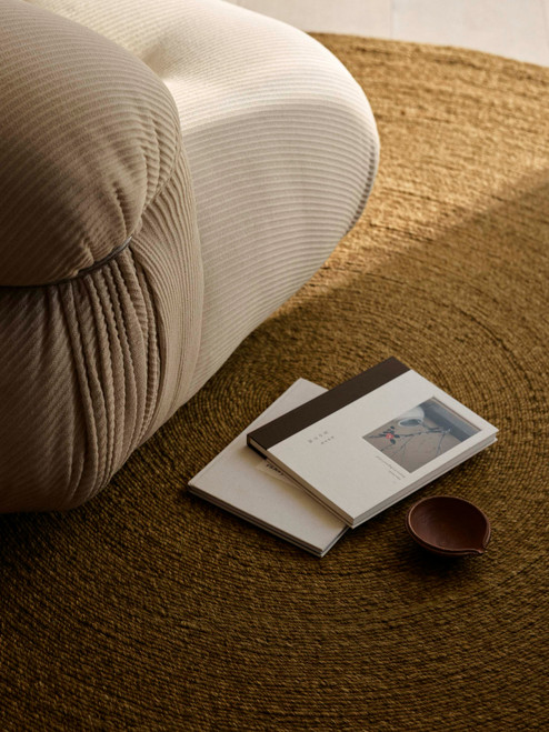 Armadillo Luna Round Rug in Dijon