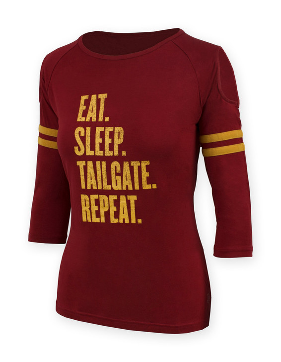 Kathleen Long Sleeve Tailgate Cardinal