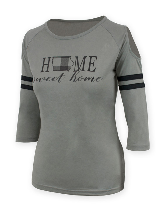 Kathleen Long Sleeve Home Sweet Home Grey