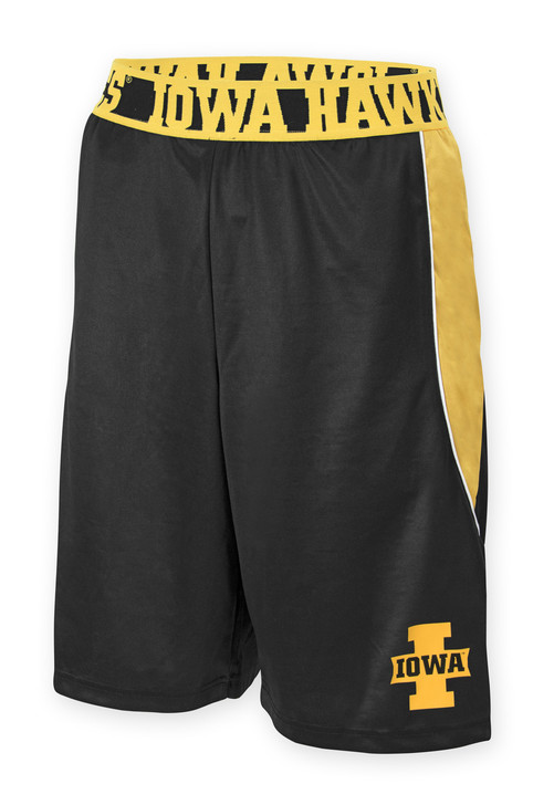 Iowa Hawkeyes Black and Gold Athletic Shorts - Nash