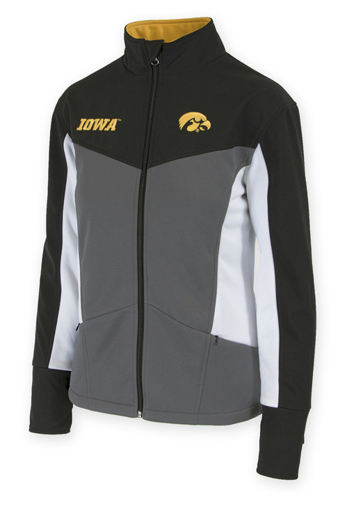 Iowa Hawkeyes Black, Gold, & Grey Women's Jacket - MacKenzie