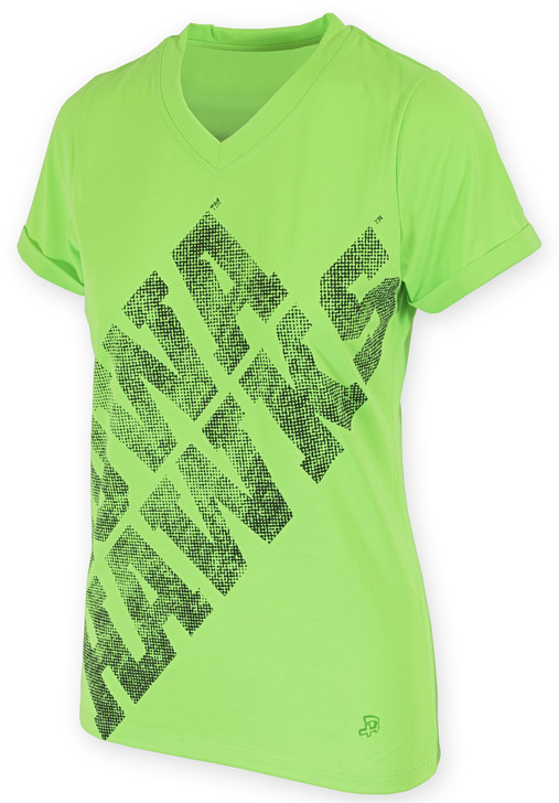 Iowa Hawkeyes Green V-Neck T-Shirt - Macie