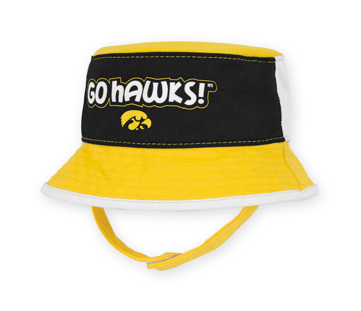 Iowa Hawkeyes Black & Gold Infant Bucket Hat - Hayes