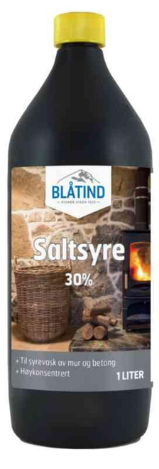 Saltsyre 30% FT333 Blåtind 1L Saltsyre 30% FT333 Blåtind 1L