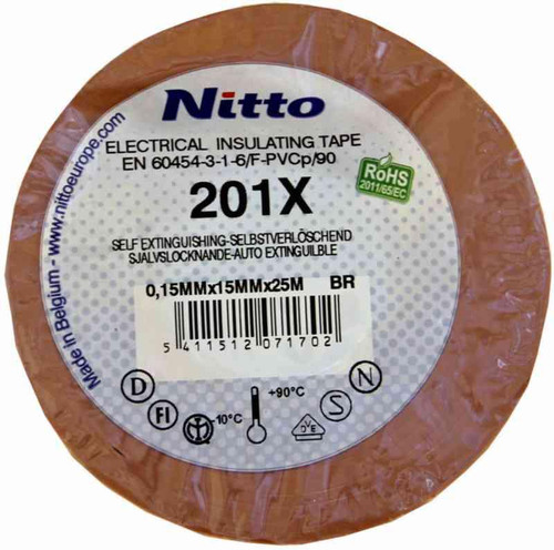 Tape Nitto 201 15X25 brun 