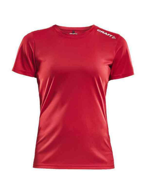 T-skjorte dame Craft Rush SS Lys rød str 2XL T-skjorte dame Craft Rush SS Lys rød str 2XL