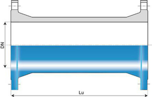 DN 150 flenserør L=1000mm Blå epoxy PN10/16 DN 150 flenserør L=1000mm Blå epoxy PN10/16