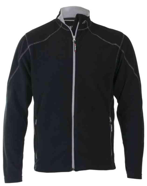 Microfleecejakke BS Nortura Logo VB svart/grå str XL