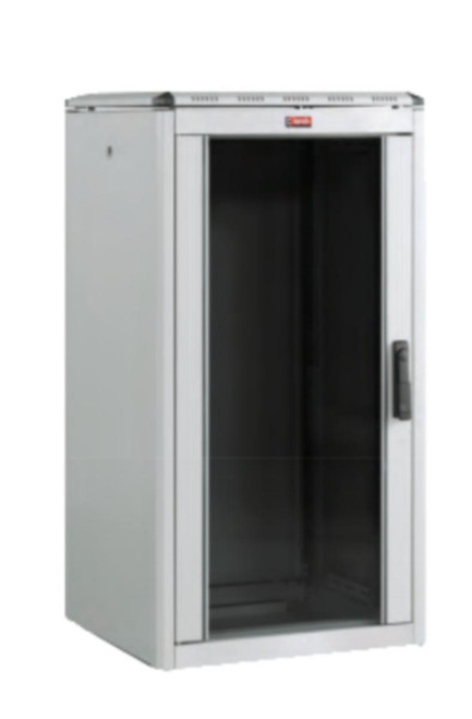 Lande Gulvskap Grå 12U Glassdør.600x600x720(BxDxH)