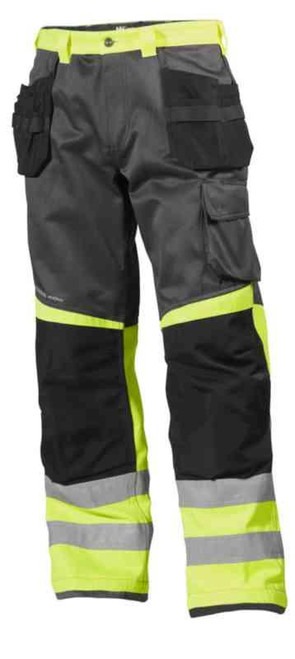Håndverksbukse HH Alna HiVis kl.1 gul/koksgrå str C56 Håndverksbukse HH Alna HiVis kl.1 gul/koksgrå str C56