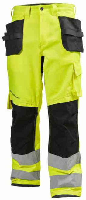 Håndverksbukse HH Alna HiVis kl.2 gul/koksgrå str C58 Håndverksbukse HH Alna HiVis kl.2 gul/koksgrå str C58