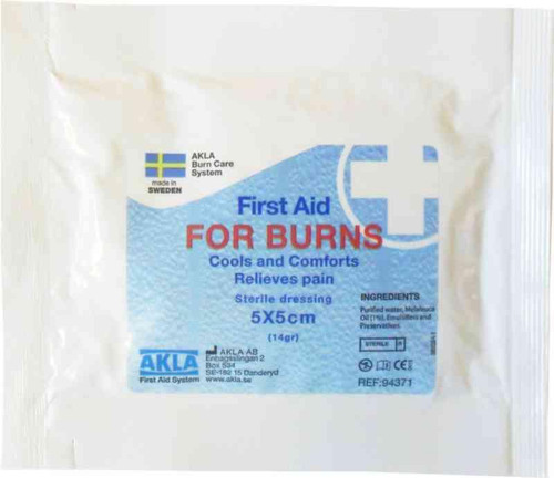Brannkompress Akla For Burns 5X5cm Brannkompress Akla For Burns 5X5cm