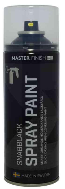 Spraymaling Master 400ml 1001 Svart Blank Spraymaling Master 400ml 1001 Svart Blank