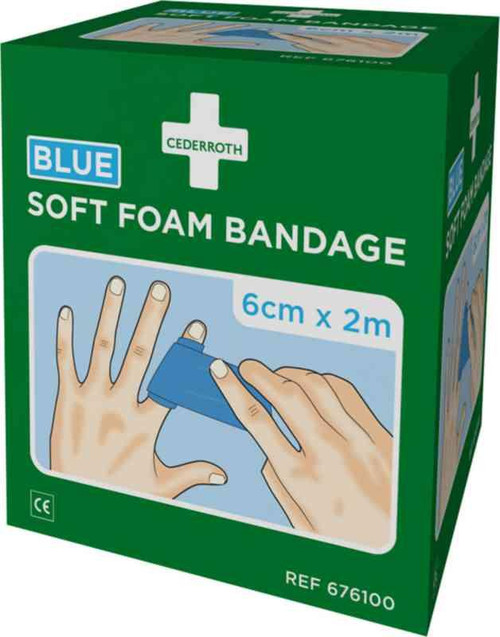 Bandage Cederroth 676100 Detec Blå Soft Foam 2M