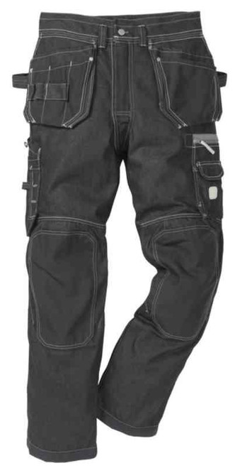 MIDJEBUKSE GENY100262 D108 KWI SORT DENIM HANDVERK MIDJEBUKSE GENY100262 D108 KWI SORT DENIM HANDVERK
