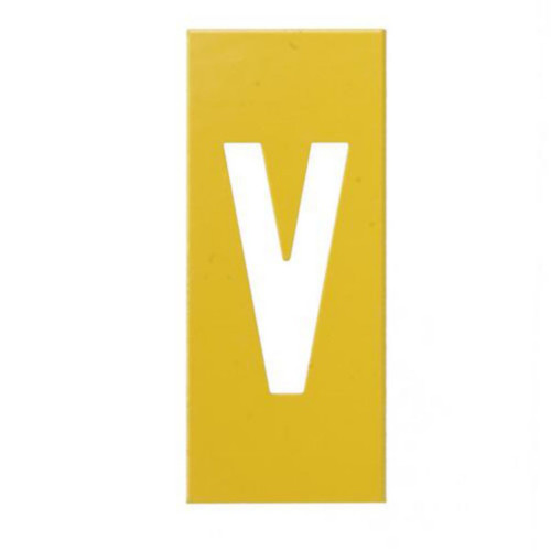 Skilt H25 bokstav V (pk.a 50) 