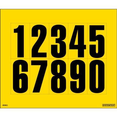 Dekal Systemtext Tallmerking Lagertall 0-9 10 stk/ark Dekal Systemtext Tallmerking Lagertall 0-9 10 stk/ark