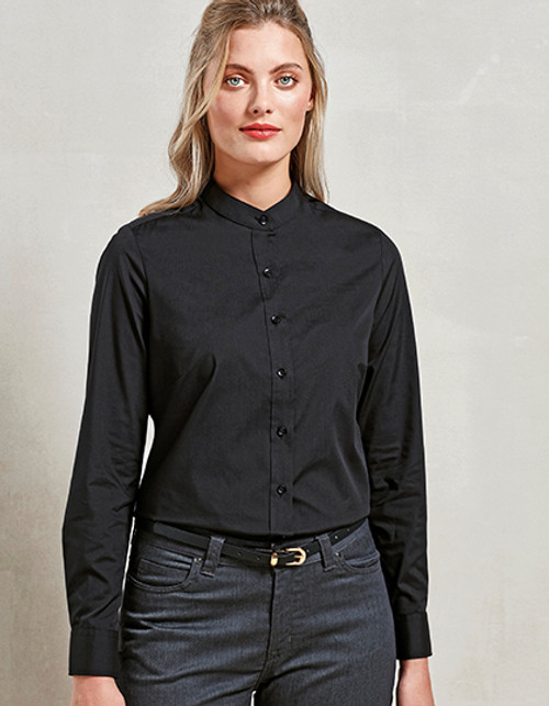 Women´s Banded Collar Grandad Shirt