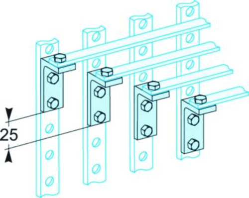 Koppervinkler 4 stk  250A  PrismaSeT G/P
