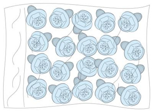 Selvgjengende skruer 20stk M5 PrismaSeTG