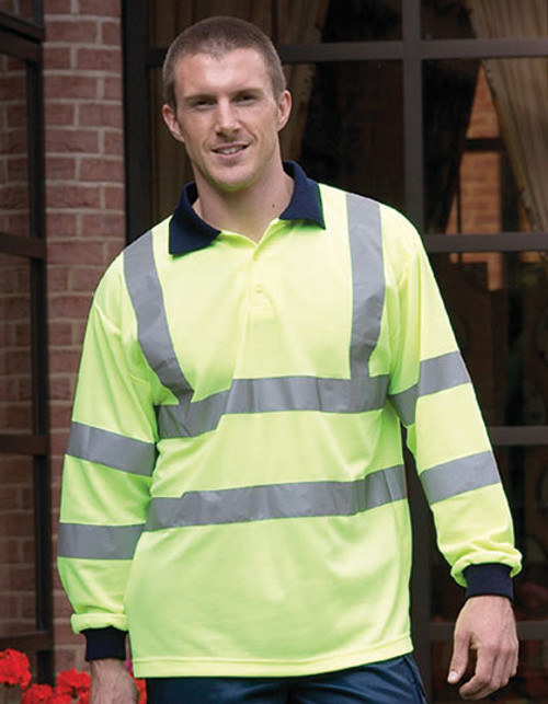 Hi-Vis Long Sleeve Polo