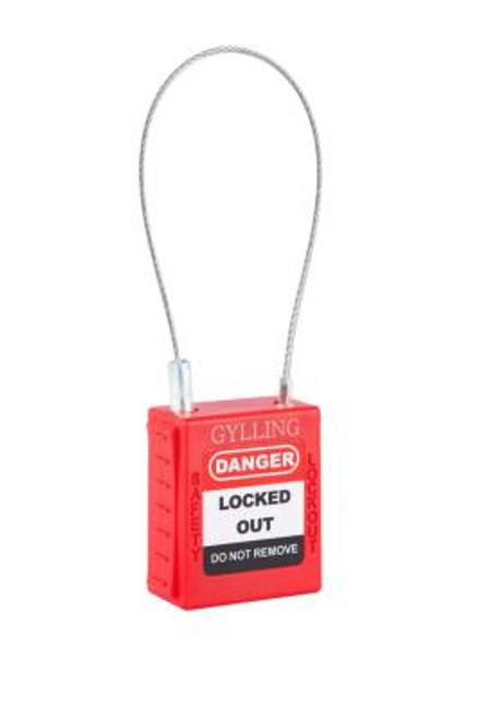 Hengelås wire, KD-nøkkel Gylling