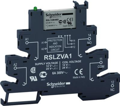Relé+sokkel Schneider