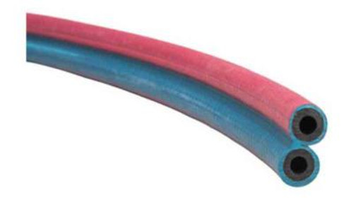 Sveiseslange Rød/Blå AGA 6.3mm Sveiseslange Rød/Blå AGA 6.3mm