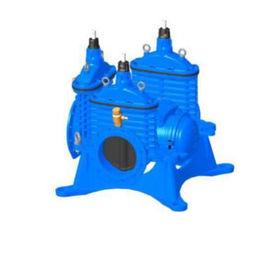 Combi T-rør FLEX m/3 ventiler, m/serviceventil Ulefos