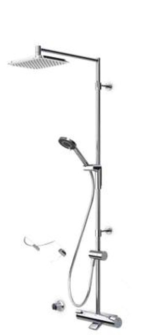 Takdusjpakke Optima Rainshower 7193 rund med badekartermostat, Oras Takdusjpakke Optima Rainshower 7193 rund med badekartermostat, Oras