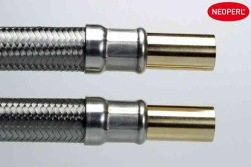 Tilkoblingsslange Neoflex EPDM, rett/rett kobling med flatt ende, a-collection