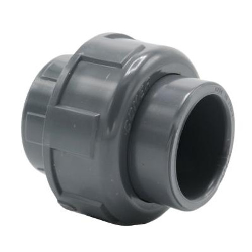 Union med o-ring, innv. liming/innvendig gjenget PVC, BIFV