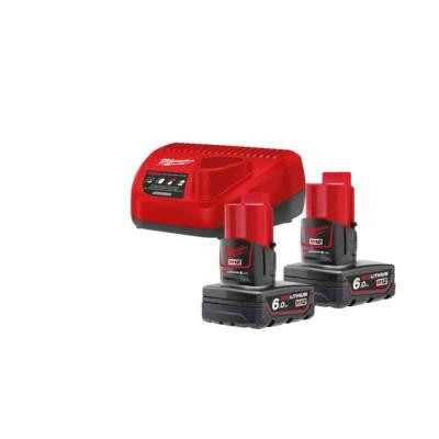 Batterisett Milwaukee M12 NRG-602 12V 6.0Ah